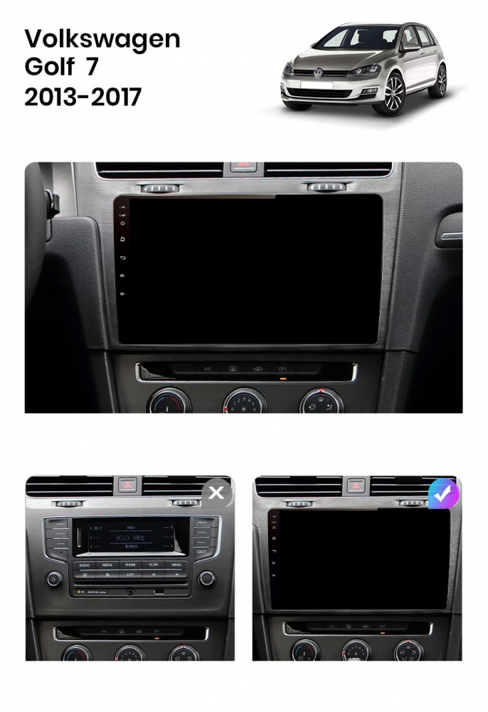 Navigatie VW Golf 7 (2012-2019), Android, Ecran 10 inch, 2GB RAM 32GB [6]