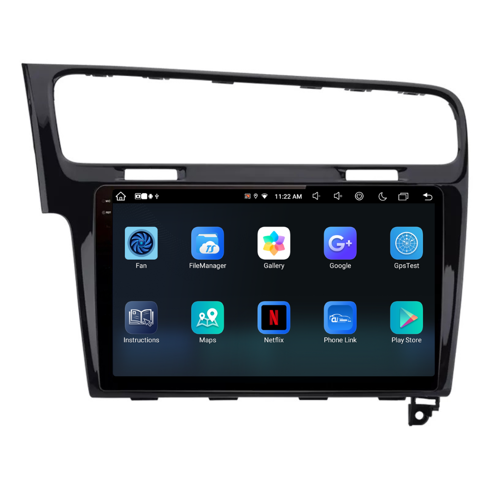 Navigatie Volkswagen Golf 7 (2012-2017), Android, Ecran 10 inch, 8GB RAM 256GB, black [2]