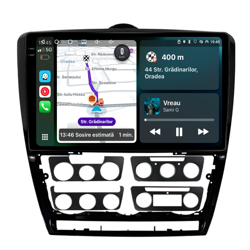 Navigatie Skoda Octavia 2 (2008-2013), Android, Ecran 10 inch, 6GB RAM 128GB, 8-core [3]