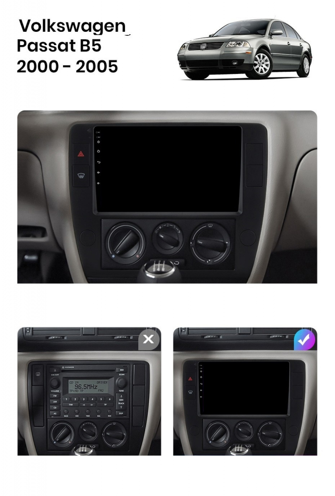 Navigatie VW passat B5 (2000-2005), Android, Ecran 9 inch, 4GB RAM 64GB, 4-core [7]