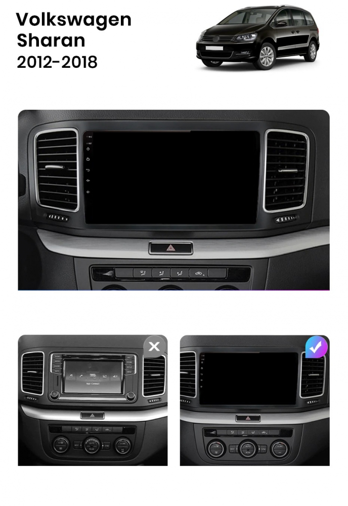 Navigatie Volkswagen Sharan (2012-2018), Android, Ecran 9 inch, 8GB RAM 256GB [8]