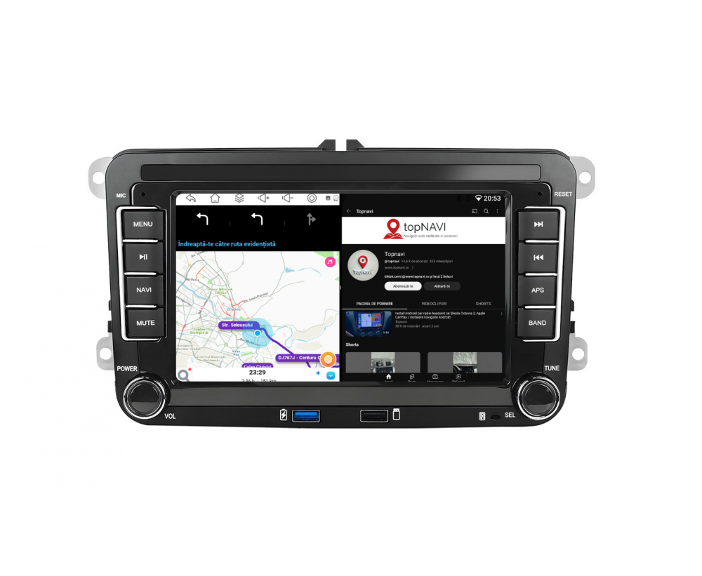 Navigatie Volkswagen, Skoda, Seat, Ecran 7 inch, 6GB RAM 128GB, 4-core [3]
