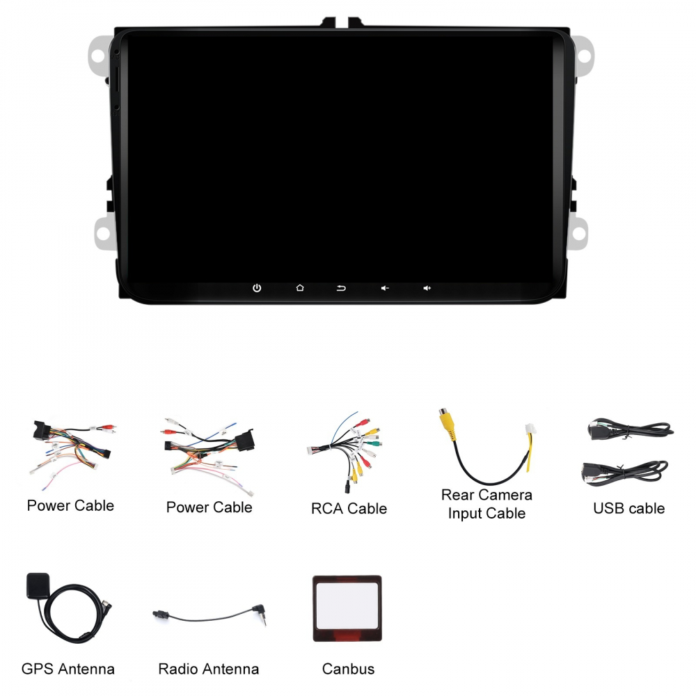 Navigatie Volkswagen, Skoda, Seat, Ecran 9 inch, 4GB RAM 64GB, 4-core [5]