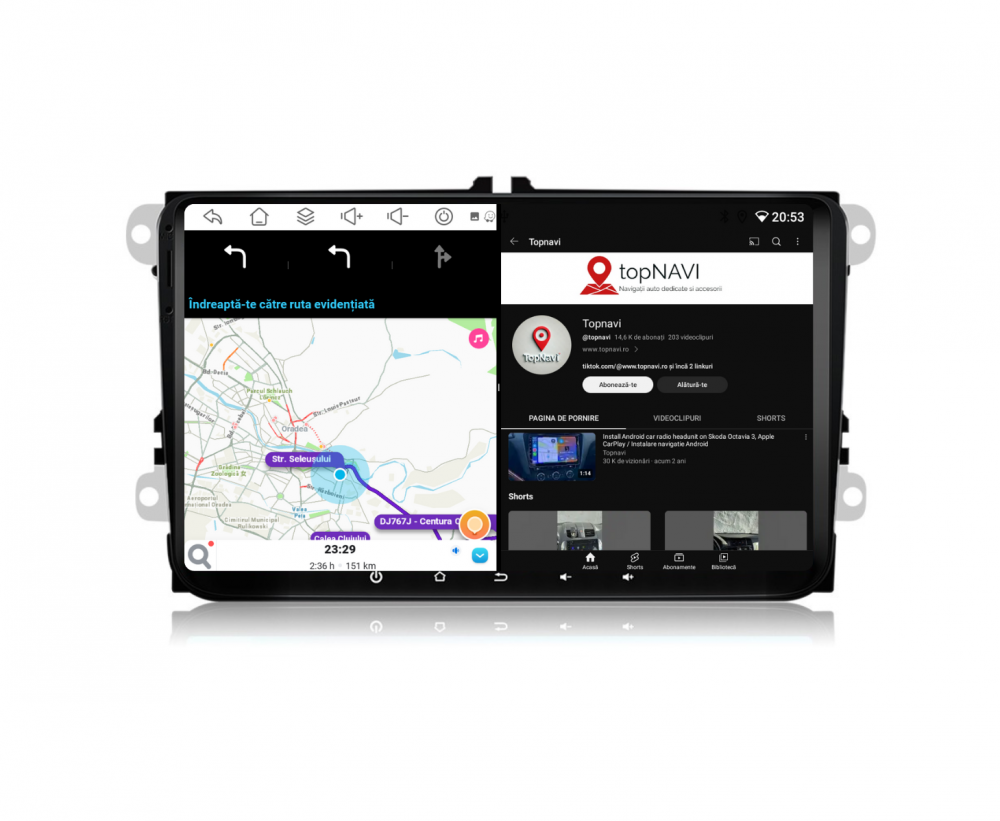 Navigatie Volkswagen, Skoda, Seat, Ecran 9 inch, 4GB RAM 64GB, 4-core [3]