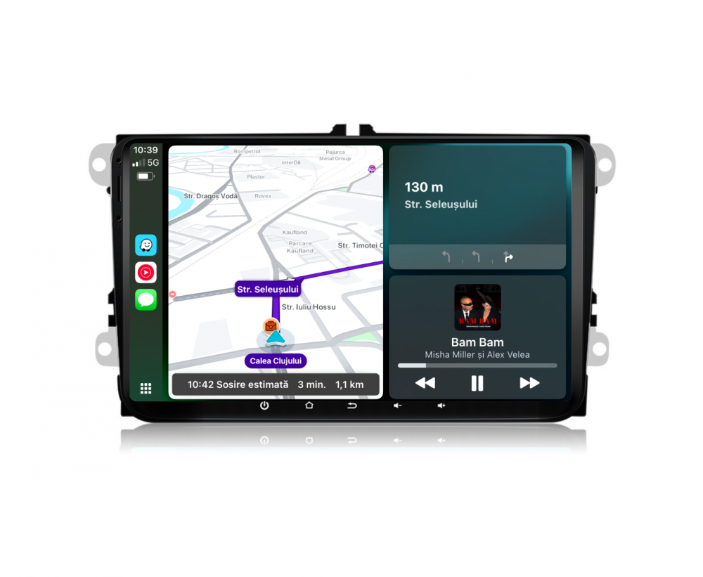Navigatie Volkswagen, Skoda, Seat, Ecran 9 inch, 4GB RAM 64GB, 4-core [4]