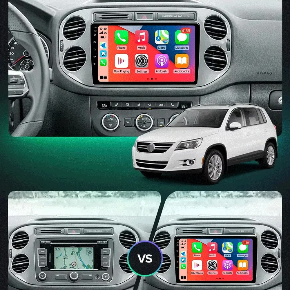 Navigatie Volkswagen Tiguan (2011-2016), Android, Ecran 9 inch, 4GB RAM 64GB, 8-core [2]