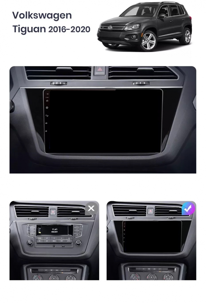 Navigatie Volkswagen Tiguan (2016-2020), Android, Ecran 10 inch, 4GB RAM 64GB, 8-core [8]