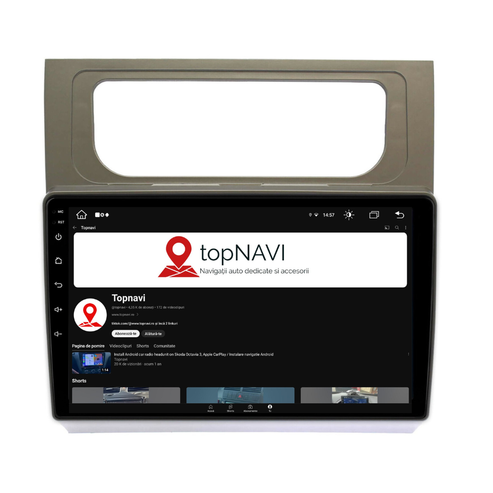 Navigatie Volkswagen Touran 2 (2011-2015) Android 12, 1GB RAM 32GB, google maps, youtube, wifi, waze, bluetooth [2]