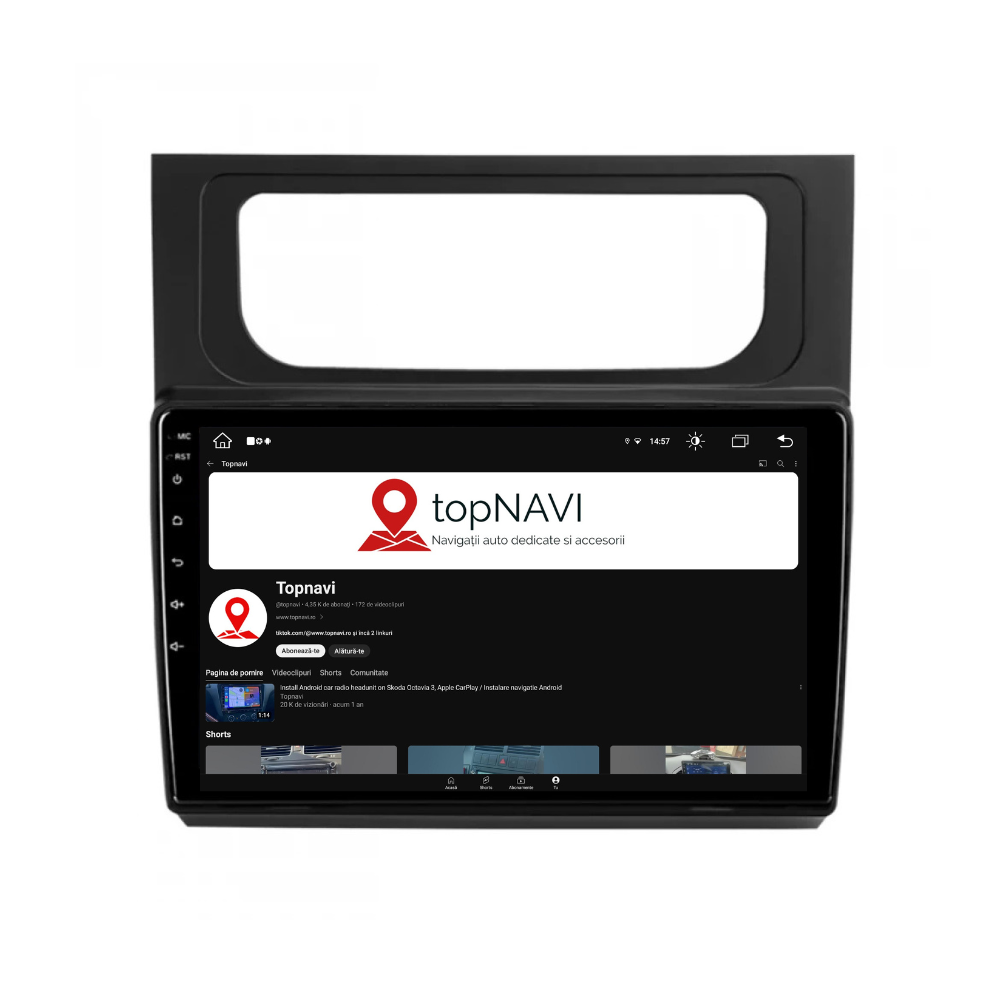 Navigatie Volkswagen Touran 2 (2011-2015) Android 12, 1GB RAM 32GB, google maps, youtube, wifi, waze, bluetooth [2]