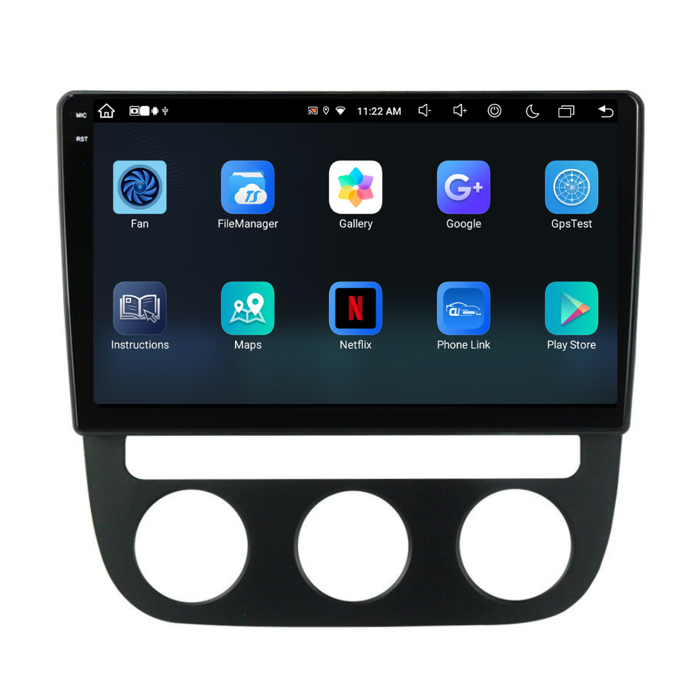 Navigatie Volkswagen Golf 5 (2004-2009), Android, Ecran 10 inch, 4GB RAM 64GB, 8-core [2]