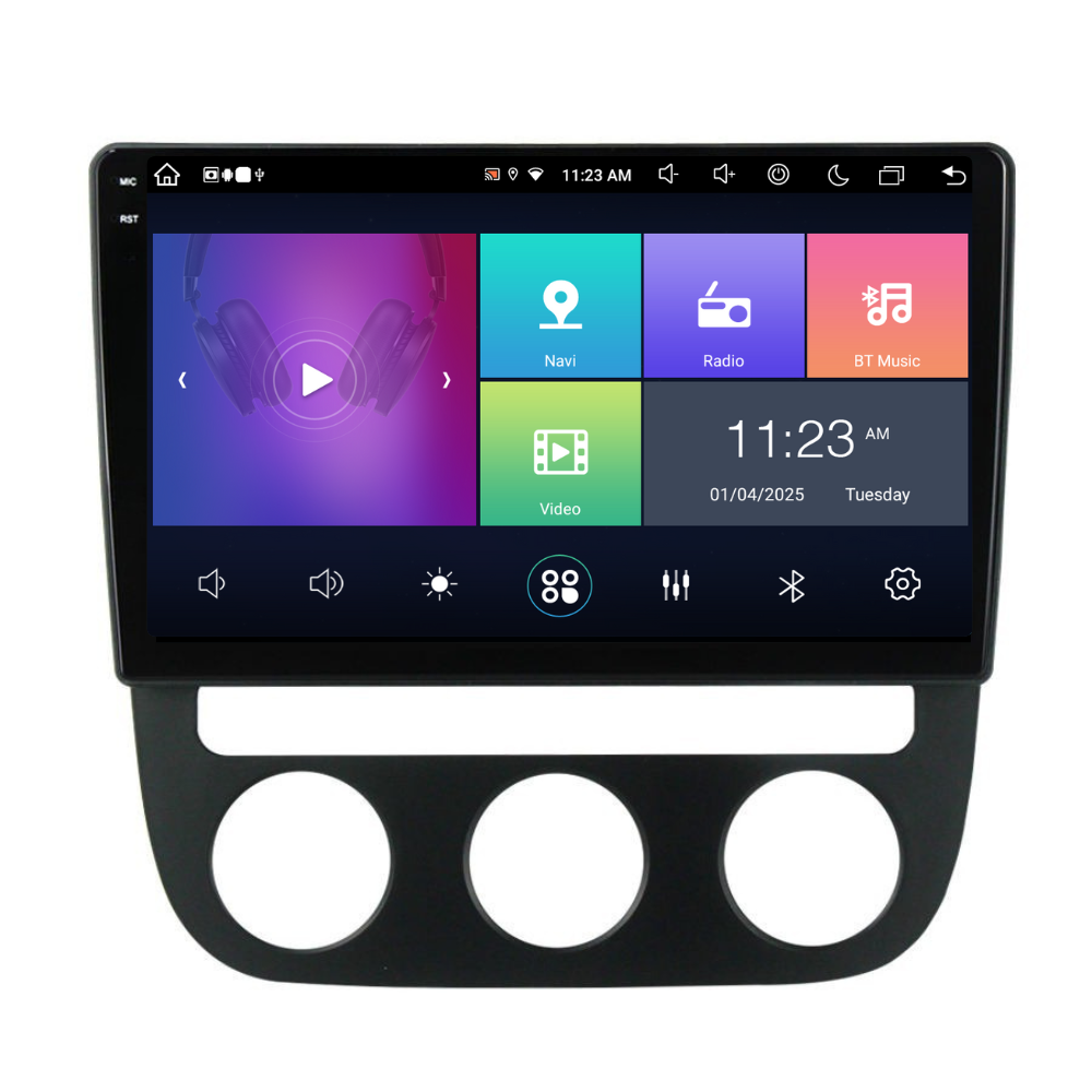 Navigatie Volkswagen Golf 5 (2004-2009), Android, Ecran 10 inch, 4GB RAM 64GB, 8-core [3]