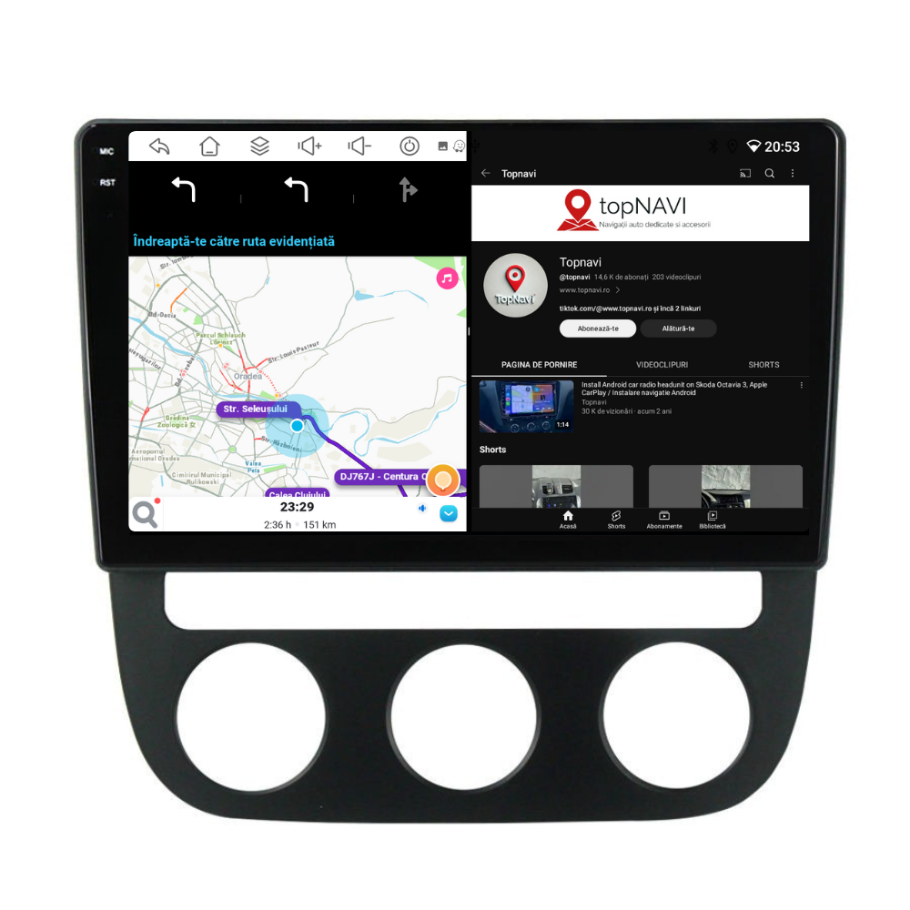 Navigatie VW Golf 5 (2004-2020), Android, Ecran 10 inch, 6GB RAM 128GB [3]