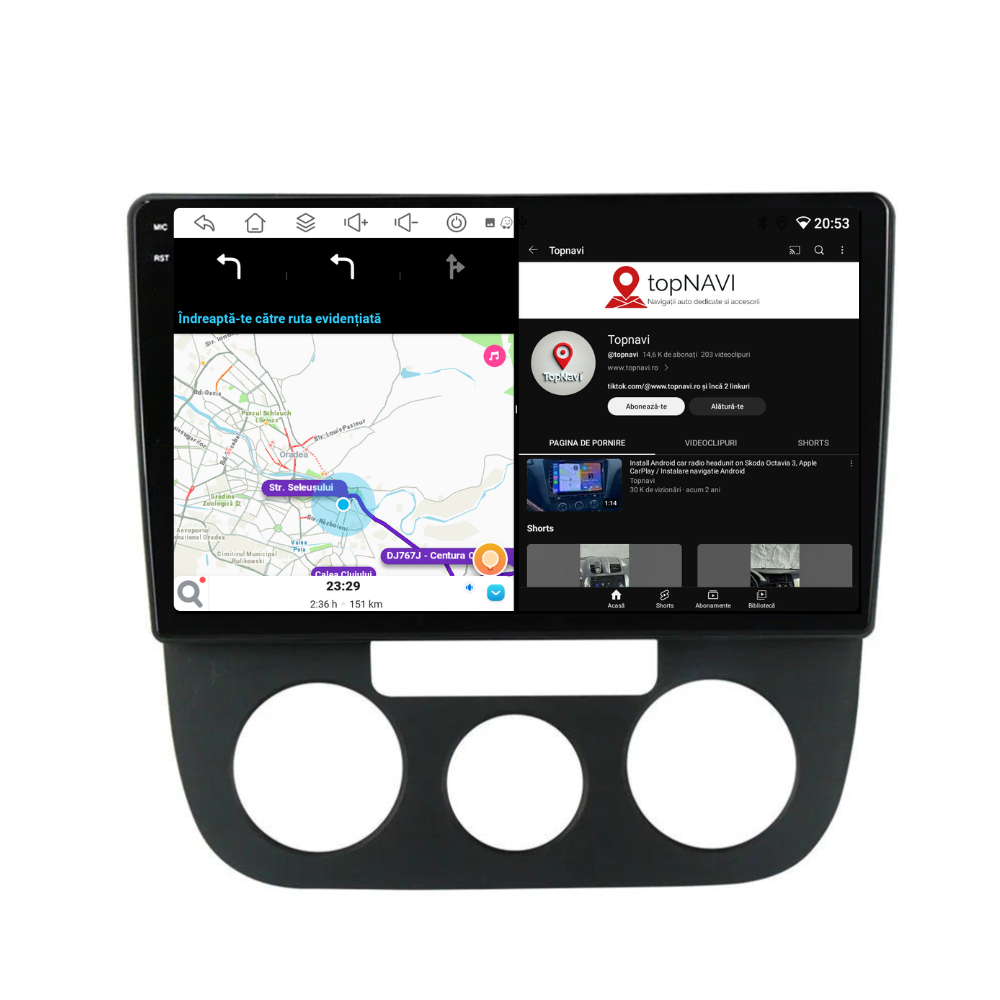 Navigatie VW Golf 5 (2004-2020), Android, Ecran 10 inch, 6GB RAM 128GB [4]