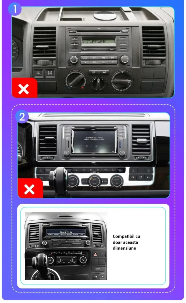 Navigatie VW Multivan T5 (2003-2015), Android, Ecran 9 inch, 2GB RAM 32GB [2]