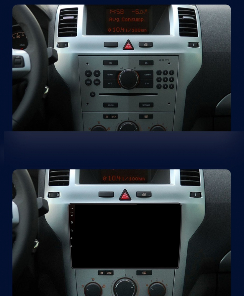 Navigatie Opel Zafira (2004-2014), Ecran 9 inch, 8GB RAM 256GB, 8-core [8]
