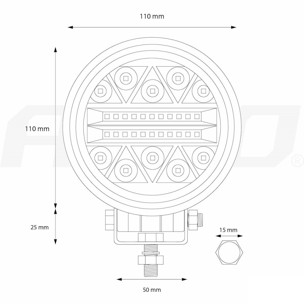 Proiector LED offroad ATV SSV [6]