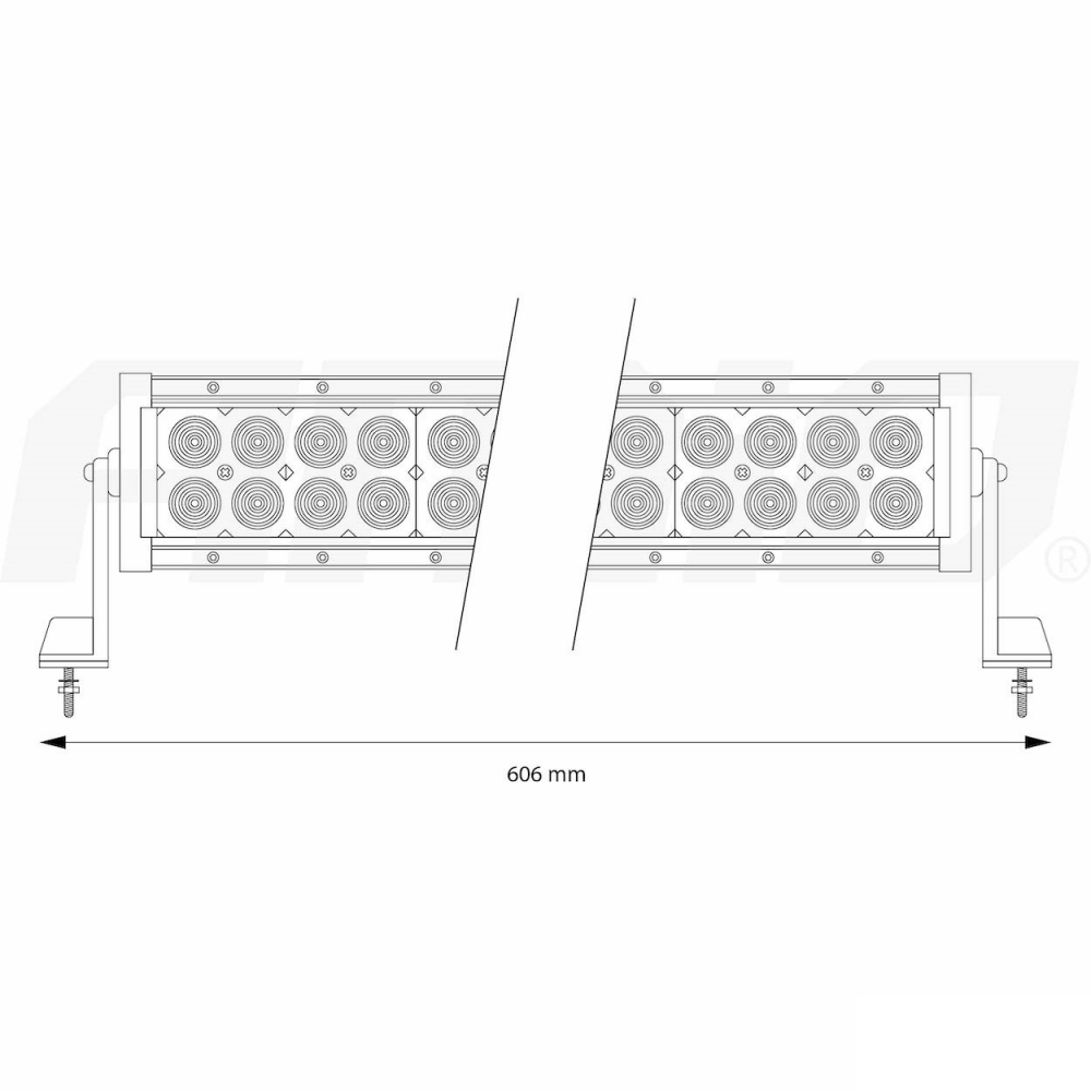 Proiector LED offroad ATV SSV, 60cm, 9-36V, 120W [9]