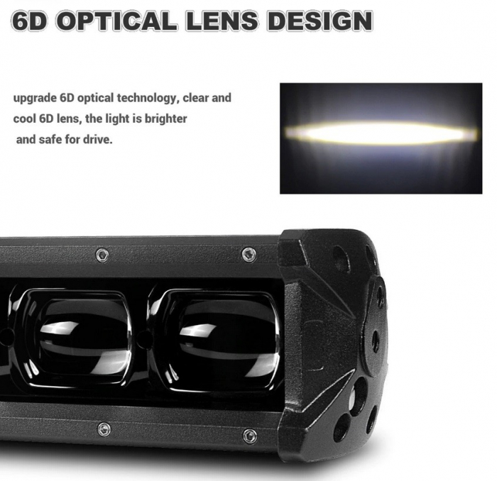 Proiector Ledbar Offroad 60W 6D 12V-24V, 6480 Lumeni, 37 cm [4]