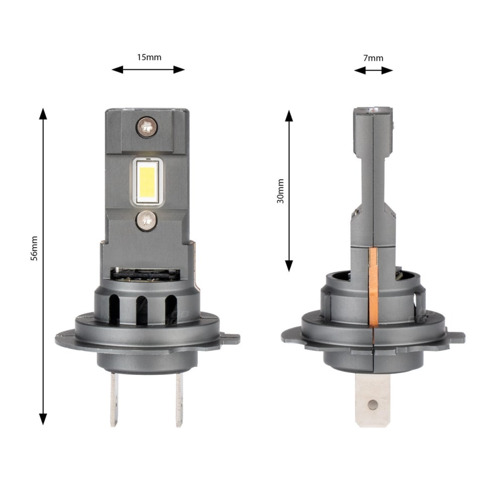Set 2 becuri LED seria X, H7 6500k 44W [3]