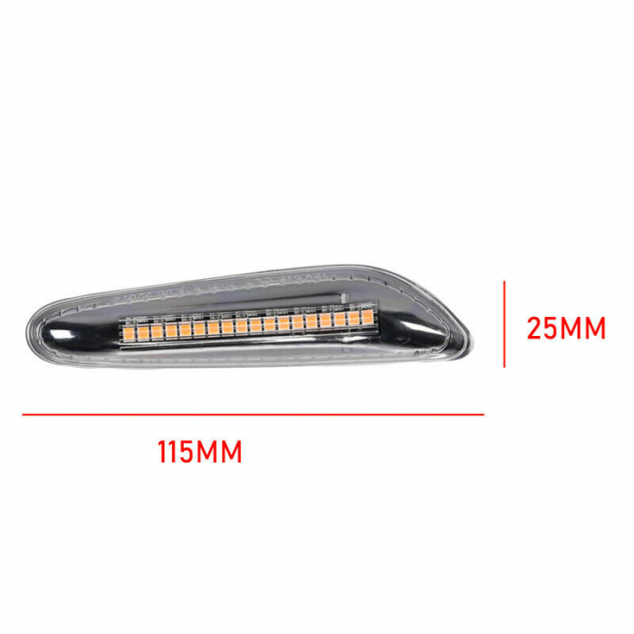 Set 2 Semnalizari Aripa LED Dinamice pentru BMW X1 E84, X3 E83, E60, E90, E91, E92, E93, E81, E82, E88 [3]