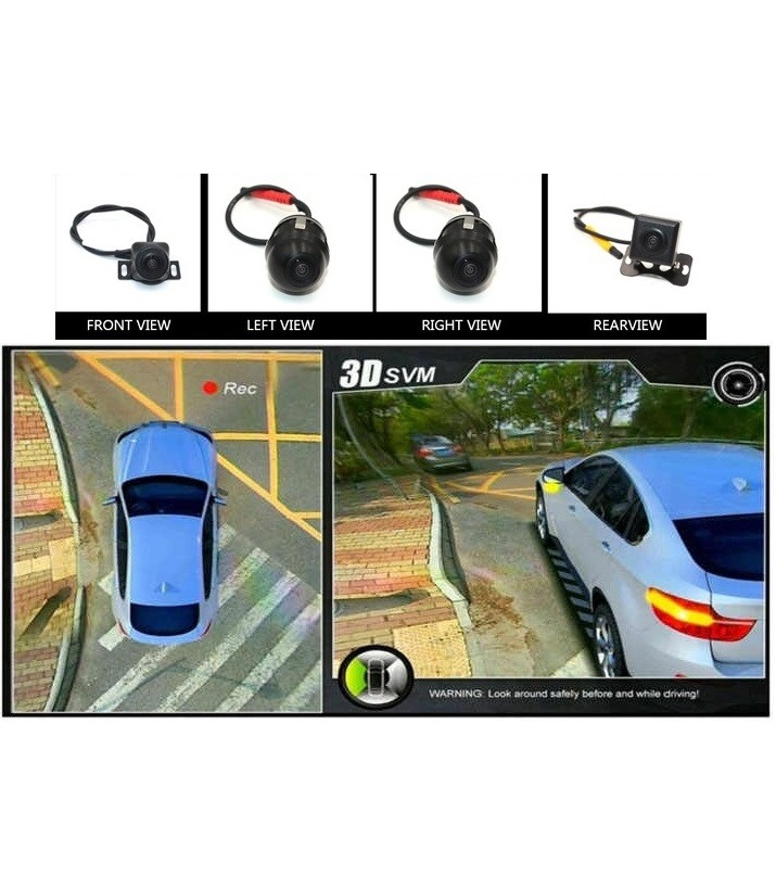 Sistem parcare 360 grade 3D cu 4 camere wide angle bird eye [8]