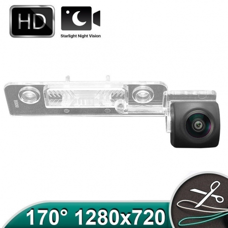 Skoda - Camera marsarier HD,fisheye, unghi 170 grade cu Night Vision Skoda Octavia 2 (2004 - 2008), Octavia 3 Hatchback