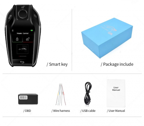 Cheie Smart key dedicata BMW, LCD, negru [2]
