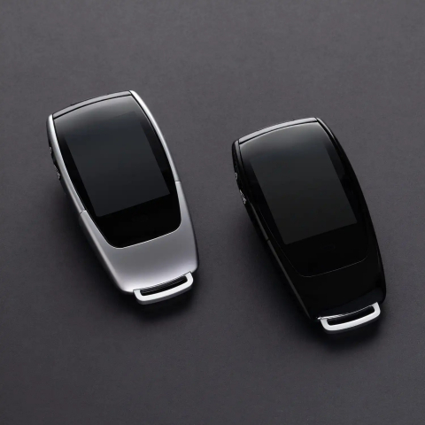 Cheie Smart key dedicata Mercedes, LCD, argintiu [1]