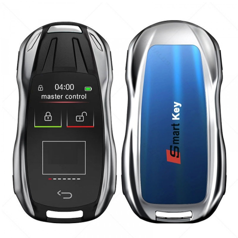 Cheie Smart key dedicata Porsche, LCD, functie keyless, silver [2]