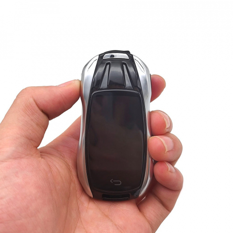 Cheie Smart key dedicata Porsche, LCD, functie keyless, silver [3]