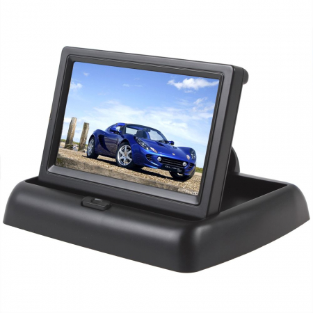 Camere marsarier universale - Display auto LCD 4.3" pliabil pentru camera marsarier