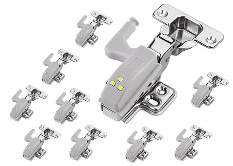 Dispozitiv pentru balama cu iluminare led, sistem Push [1]