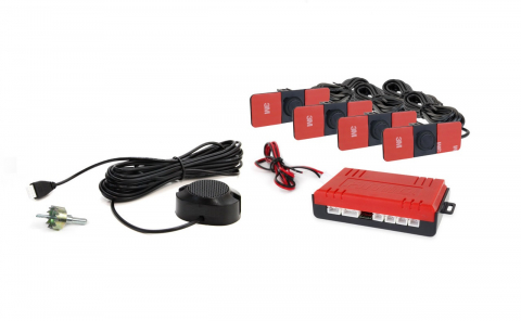 Kit 4 senzori de parcare tip OEM 16.5mm, cu montare pe interior, negru [2]