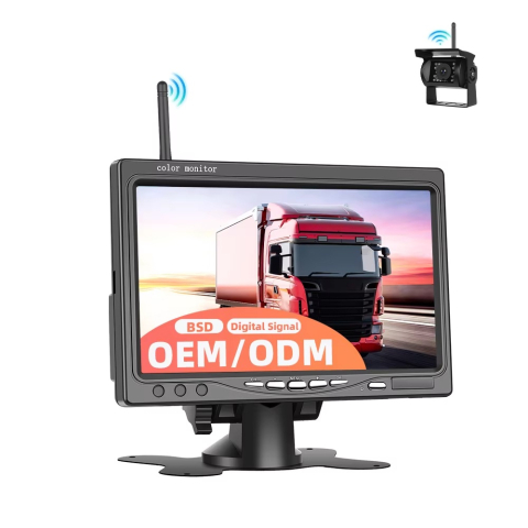 Camere marsarier universale - Kit camera marsarier HD + display 7 inch HD, wireless