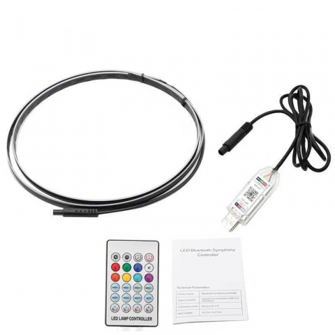 Kit doua benzi led Symphony  pentru bord 110cm + 35cm cu alimentare USB [2]