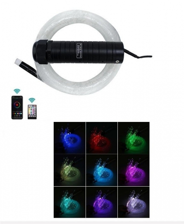 Kit Fibra Optica Plafon Instelat auto RGBW 650 Fire 3M 0.75mm cu aplicatie [1]