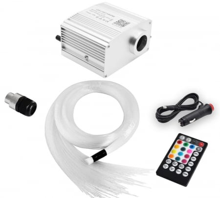 Accesorii interior - Kit Fibra Optica Plafon Instelat TWINKLE RGBW 200 Fire 2M 0.75mm cu aplicatie