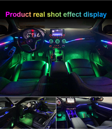 Kit lumini ambientale interior Symphony wireless cu LED, Acrilice 18 in 1 - Portiere, bord, manere [2]