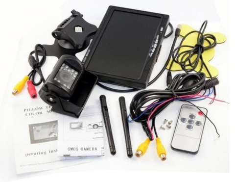 Kit marsarier wireless cu camera si display de 7" 12V~24V, pentru Camioane, Autocare, Bus-uri [4]
