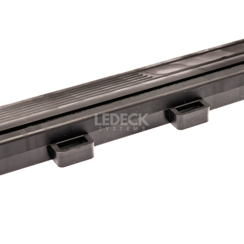 Margine pentru pardoseala modulara, cu prindere mama (interior), negru plastic PP [3]