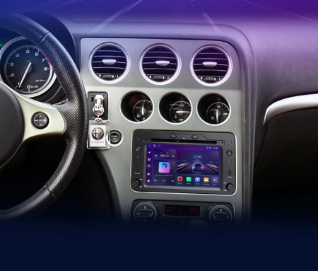 Navigatie Alfa Romeo 159, Brera, Spider, Android 12, 2GB RAM 32GB, google maps, youtube, wifi, waze, bluetooth [2]