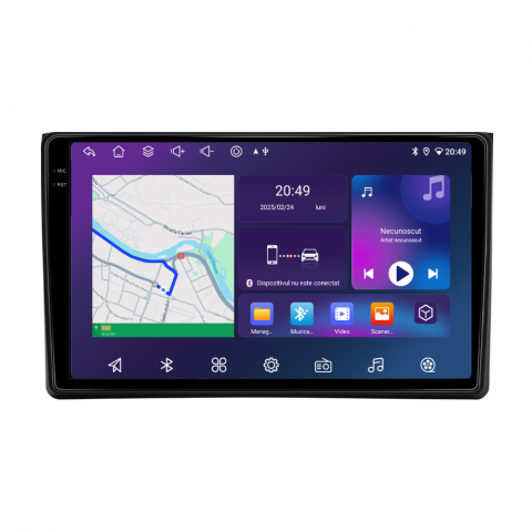 Audi A4 (2002-2008) - Navigatie Audi A4 (2002-2008), Android, Ecran 9 inch, 6GB RAM 128GB, 8-core