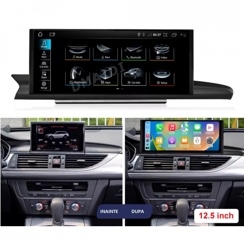 Navigație Audi A6 C7 (2009-2018) Android, Ecran 12.5 inch, 8GB RAM, 128GB – Performanță și design modern [3]