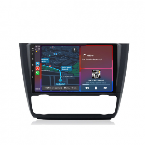 Seria 1 E81 E87 (2003-2013) - Navigatie BMW Seria 1 E82 E88 E81 E87 2004-2011, Android 12, 1GB RAM 32GB, waze, youtube, google maps,bluetooth
