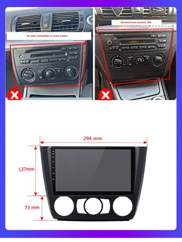 Navigatie Bmw Seria 1 E87 / E88 (2004-2011), Android, Ecran 9 inch, 4GB RAM 64GB, 4-core [5]