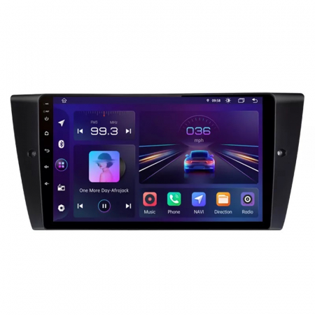 Seria 3 E90 E91 E92 E93 (2004-2012) - Navigatie Bmw seria 3 E90, E91, E92, E93, Android 12, 1GB RAM 32GB, google maps, youtube, waze, wifi, bluetooth