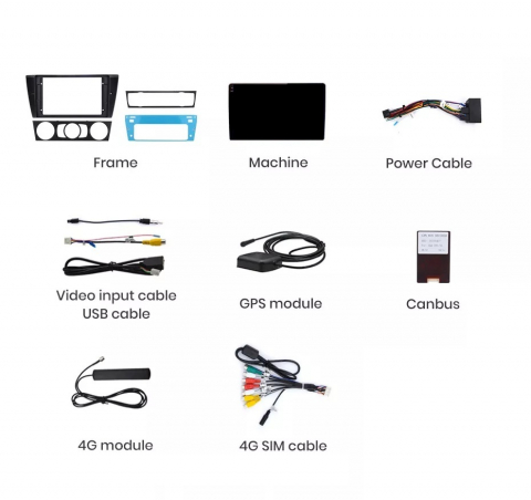 Navigatie BMW Seria 3 (2004-2012), Android, Ecran 2K, 4GB RAM 64GB, 8-core [5]