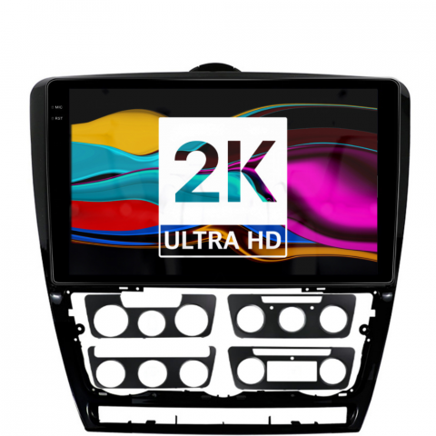Octavia 2 facelift (2009-2013) - Navigatie Skoda octavia 2 2008-2013, Android 13,Ecran 2K, 4GB RAM 64GB, Octa Core, carplay /android auto