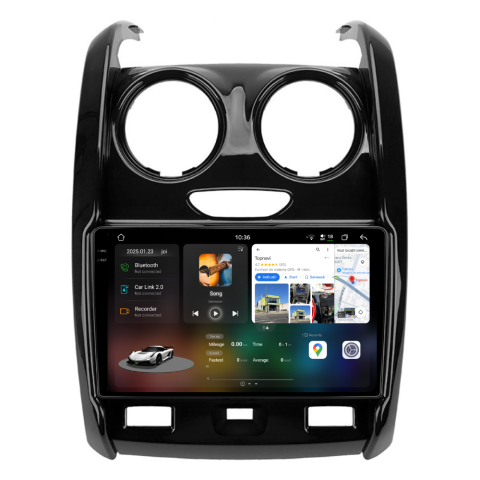 Navigatie auto dedicata - Navigatie Dacia Duster (2012-2019), Android, Ecran 9 inch 2K, 12GB RAM 256GB, 8-core