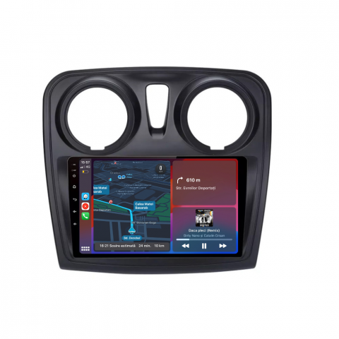 Navigatie auto dedicata - Navigatie Dacia Logan 2 (2012-2020), Android, 1GB RAM 32GB, ecran 9 inch